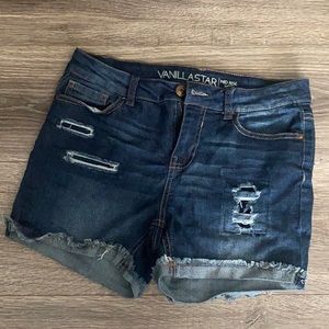 Vanilla Star Distressed Jean Shorts